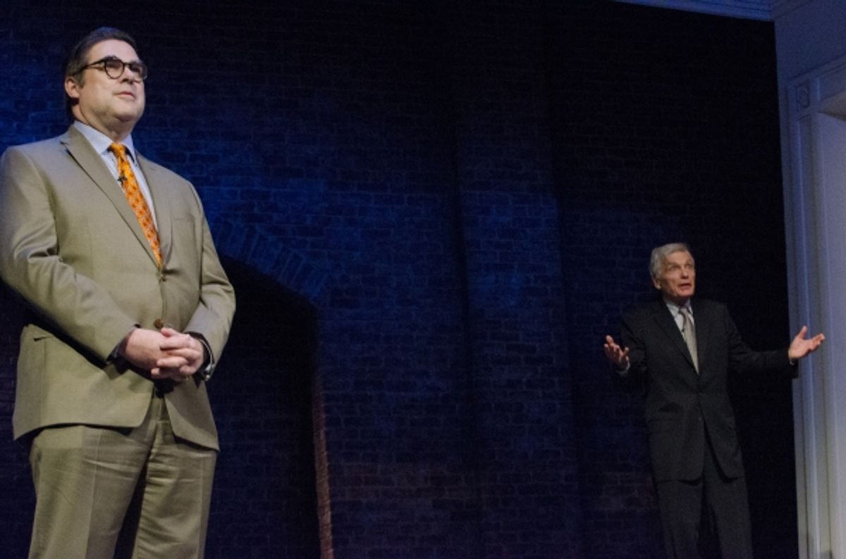 Historian James L. Swanson and actor David Selby


 at 