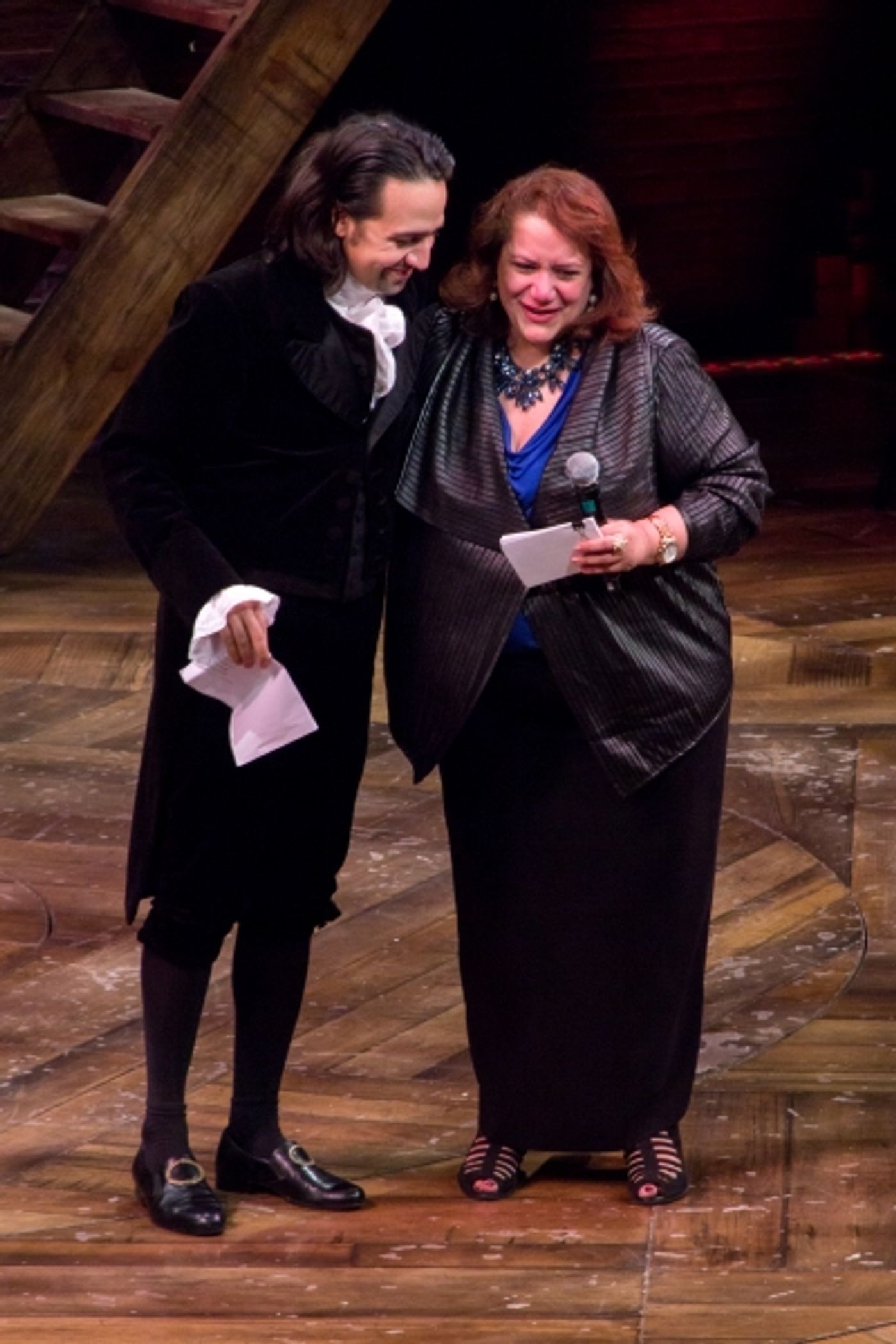 Photo Coverage: HAMILTON Cast Celebrates 40th Anniversary of A CHORUS LINE at the Public!  Image