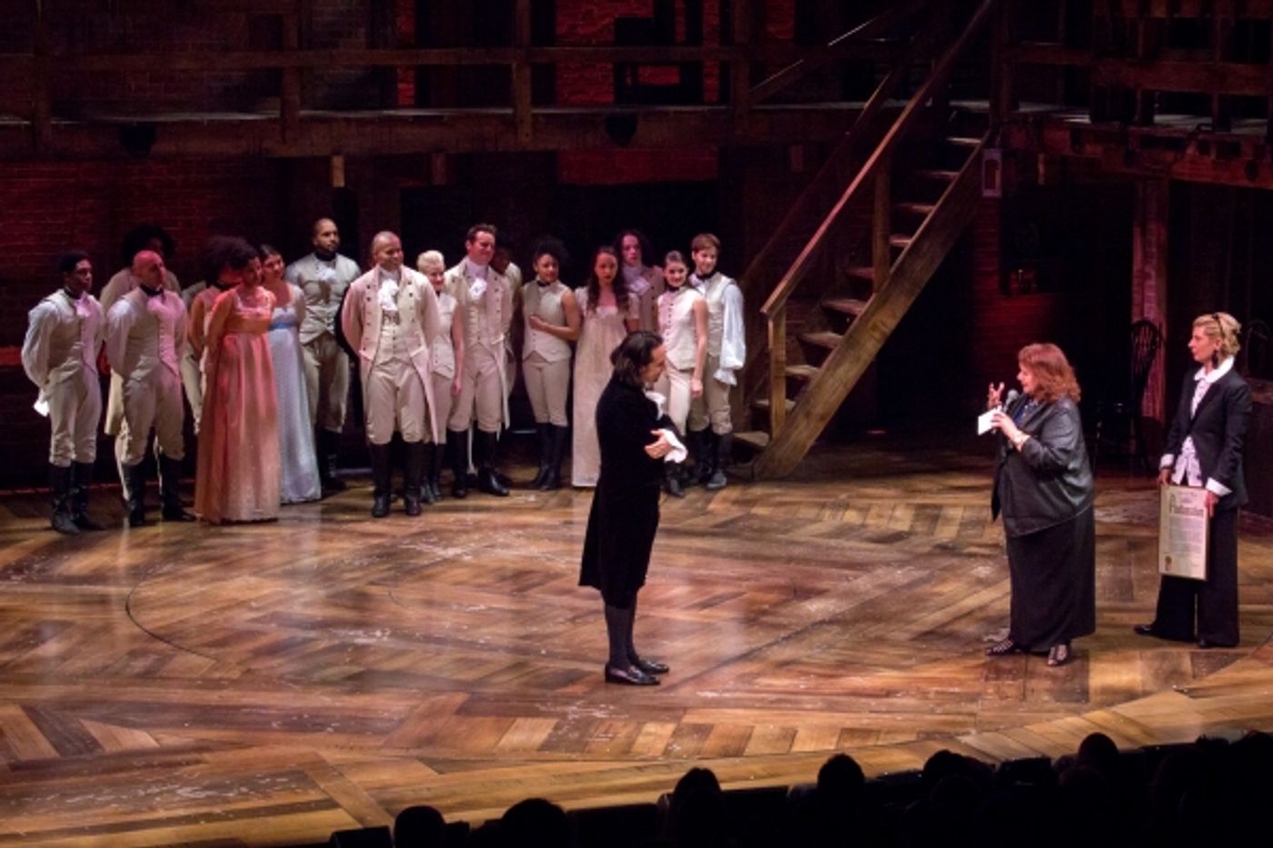 Photo Coverage: HAMILTON Cast Celebrates 40th Anniversary of A CHORUS LINE at the Public!  Image