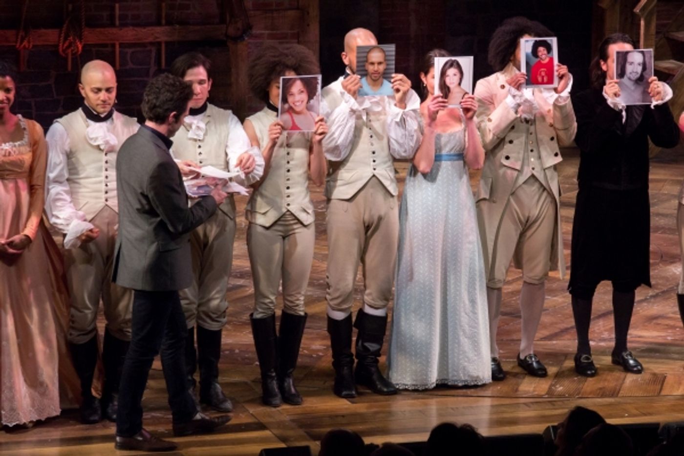 Photo Coverage: HAMILTON Cast Celebrates 40th Anniversary of A CHORUS LINE at the Public!  Image