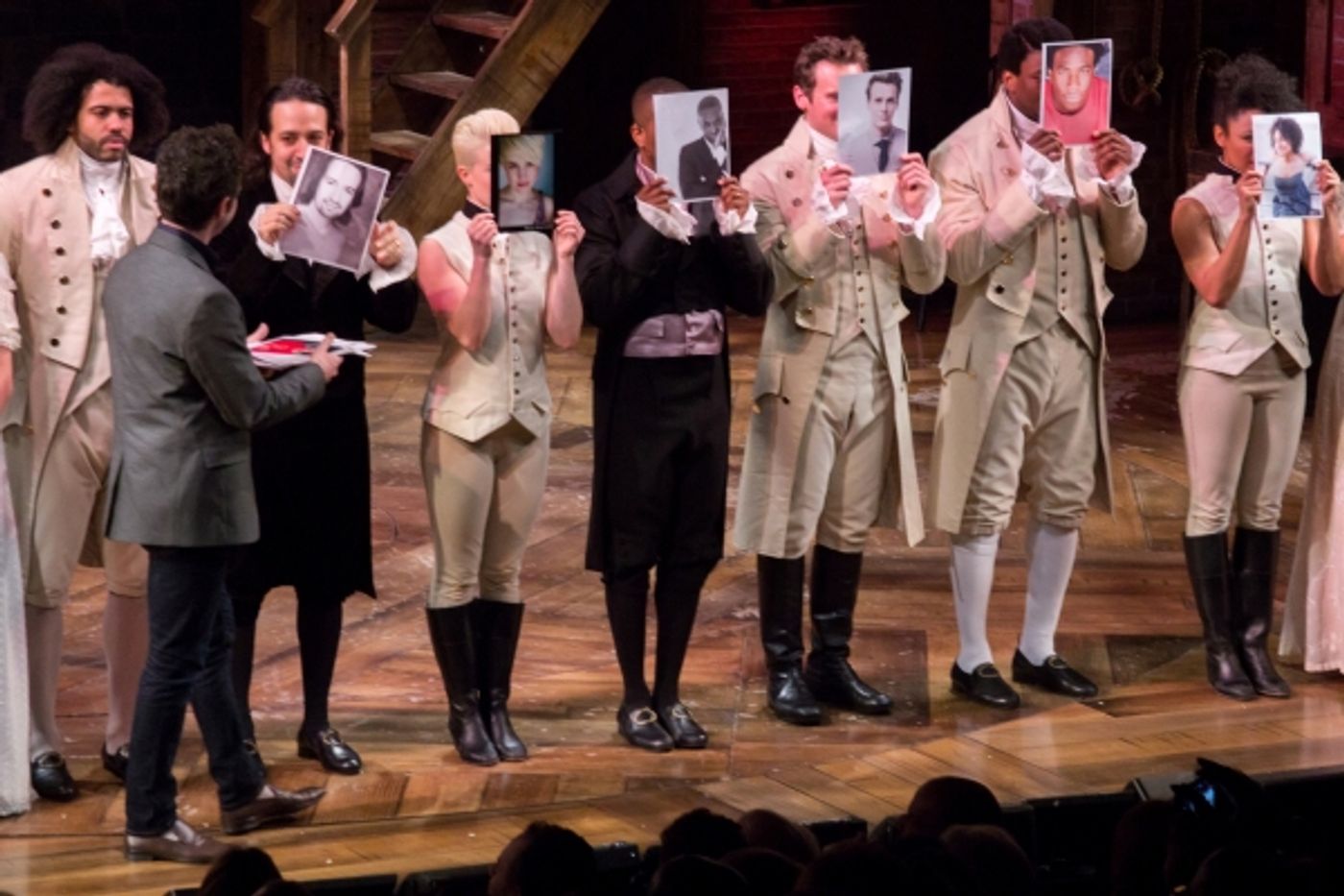 Photo Coverage: HAMILTON Cast Celebrates 40th Anniversary of A CHORUS LINE at the Public!  Image