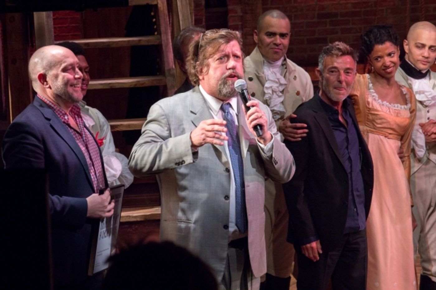 Photo Coverage: HAMILTON Cast Celebrates 40th Anniversary of A CHORUS LINE at the Public!  Image