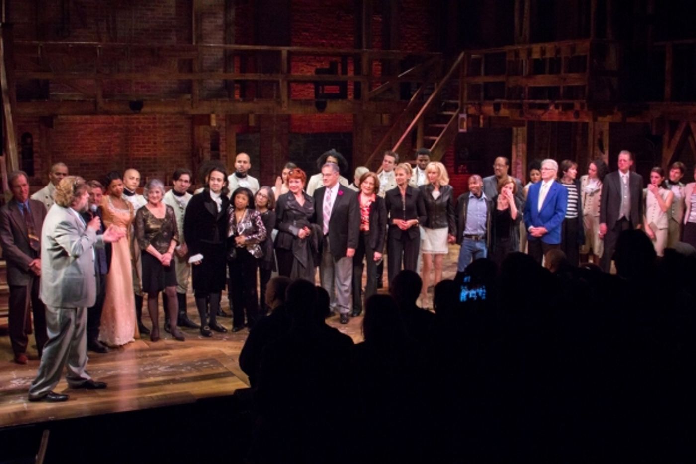 Photo Coverage: HAMILTON Cast Celebrates 40th Anniversary of A CHORUS LINE at the Public!  Image