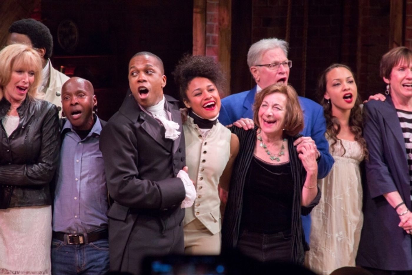 Photo Coverage: HAMILTON Cast Celebrates 40th Anniversary of A CHORUS LINE at the Public!  Image