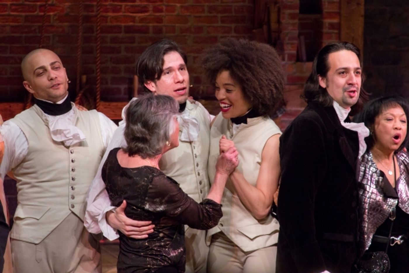 Photo Coverage: HAMILTON Cast Celebrates 40th Anniversary of A CHORUS LINE at the Public!  Image