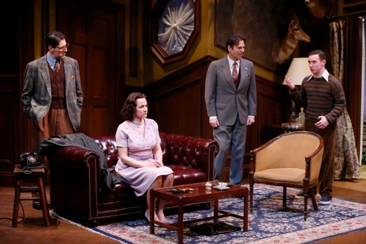 Nicholas Viselli (Michael Starkwedder), Pamela Sabaugh (Laura Warwick), Scott Barton (Julian Farrar), Christopher Imbrosciano (Jan Warwick)  at 