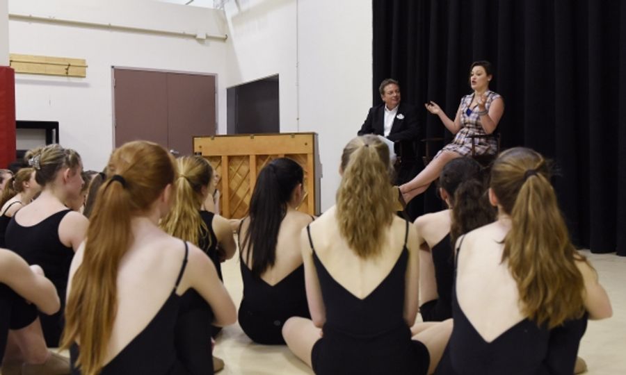 Photo Flash: Original Mary Poppins Broadway Performer Ashley Brown Surprises Students at Walt Disney World Resort Image