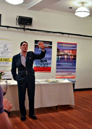 Nicholas Viselli toasts Ike Schambelan @ BroadwayWorld Nicholas Viselli toasts Ike Schambelan Photo
