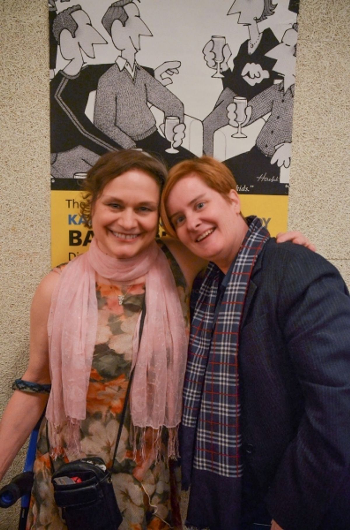 Anita Hollander and playwright Kate Moira Ryan at 