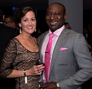 Molly Hamilton and Auxiliary Council Member Akin Owolabi Photo
