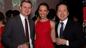 Daniel Lindquist, Auxiliary Council President Aimee Graham and Auxiliary Council Memb Photo