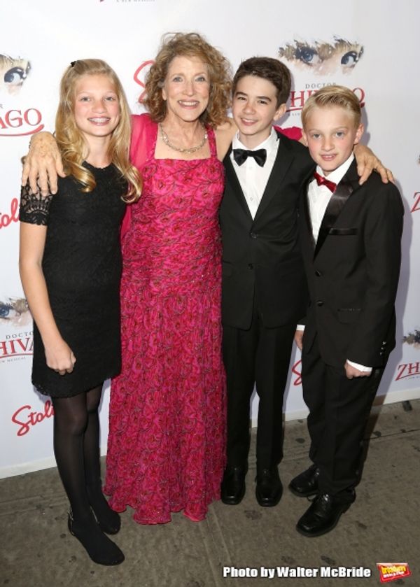 Lucy Simon with her grandchildren  Photo