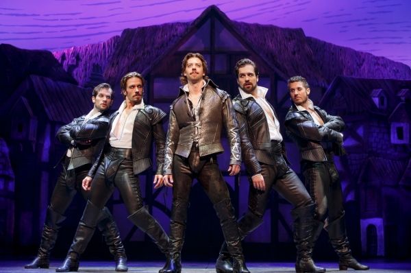Ryan VanDenBom, Eric Sciotto, Christian Borle, Bud Weber, and Aleks Pevek Photo