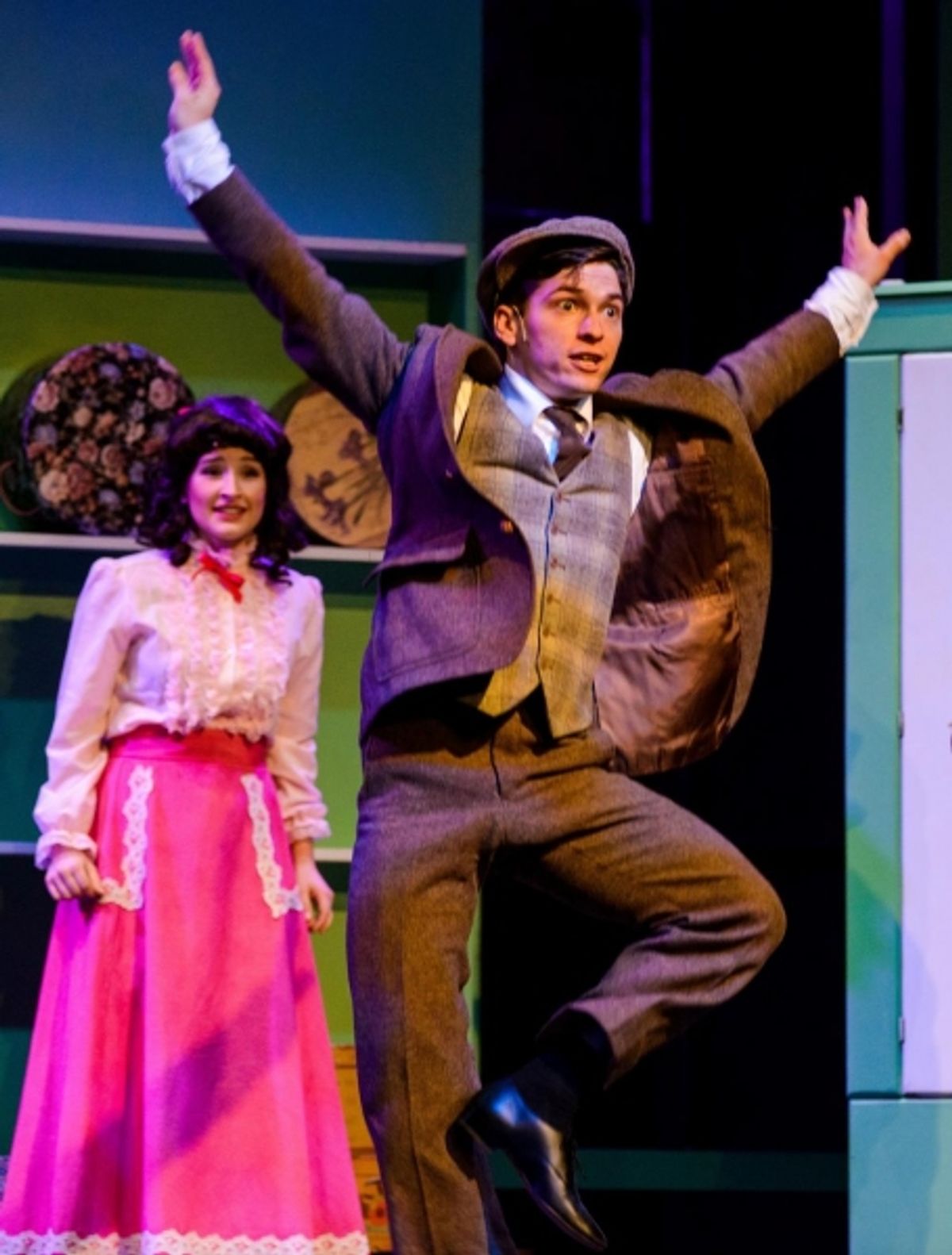 Cameron Scot Slusser as Barnaby, with Madalyn St. John at 