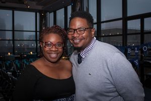 Playwright Mfoniso Udofia and guest @ BroadwayWorld Playwright Mfoniso Udofia and guest Photo