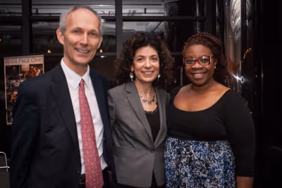 Jim Burnham, Mindy Stern and Mfoniso Udofia Photo