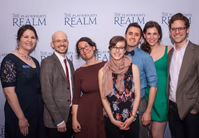Katherine Kovner; Writing Fellows Michael Yates Crowley, Sarah Gancher, Emma Goidel a Photo