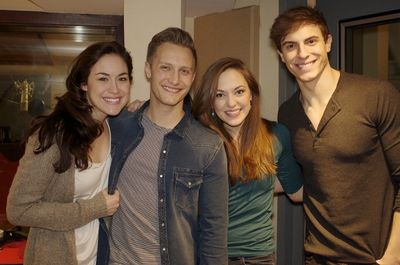 Alison Luff, Nathan Johnson, Laura Osnes, Derek Klena Photo
