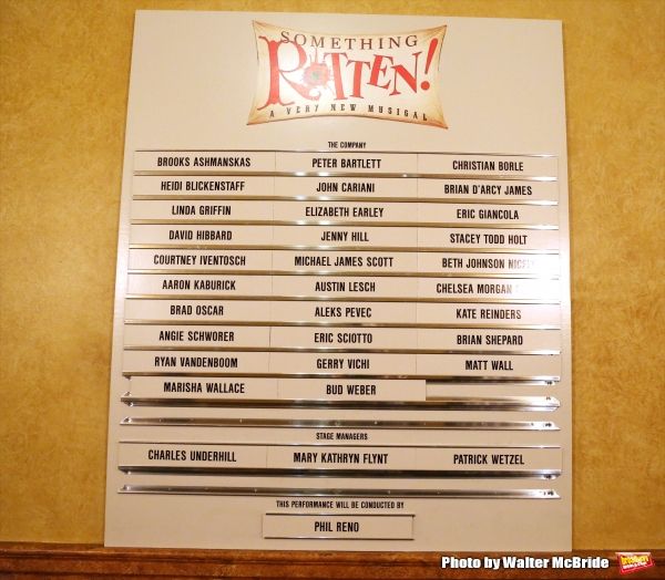 Photo Coverage: Brian d'Arcy James, Christian Borle & Cast of SOMETHING ROTTEN! Take Opening Night Bows on Broadway — photo 1 of 74