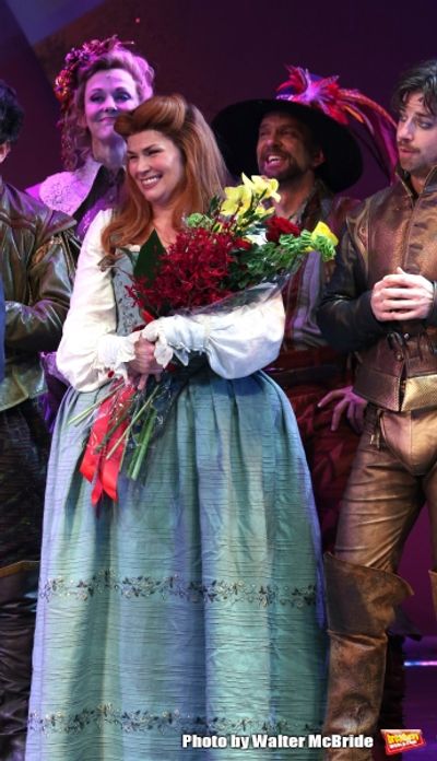 Angie Schworer, Heidi Blickenstaff and Christian Borle  Photo