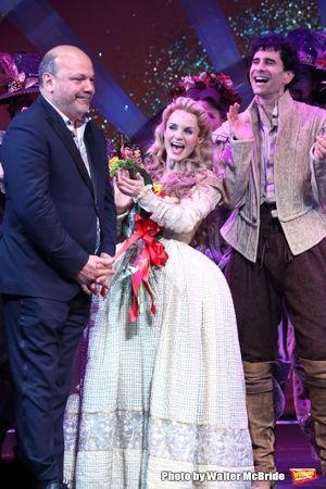 Casey Nicholaw, Kate Reinders and  John Cariani  Photo