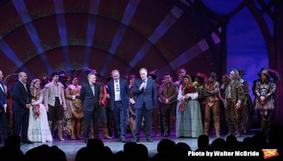 Kevin McCollum, Casey Nicholaw, John O''Farrell, Karey Kirkpatrick, Wayne Kirkpatrick Photo