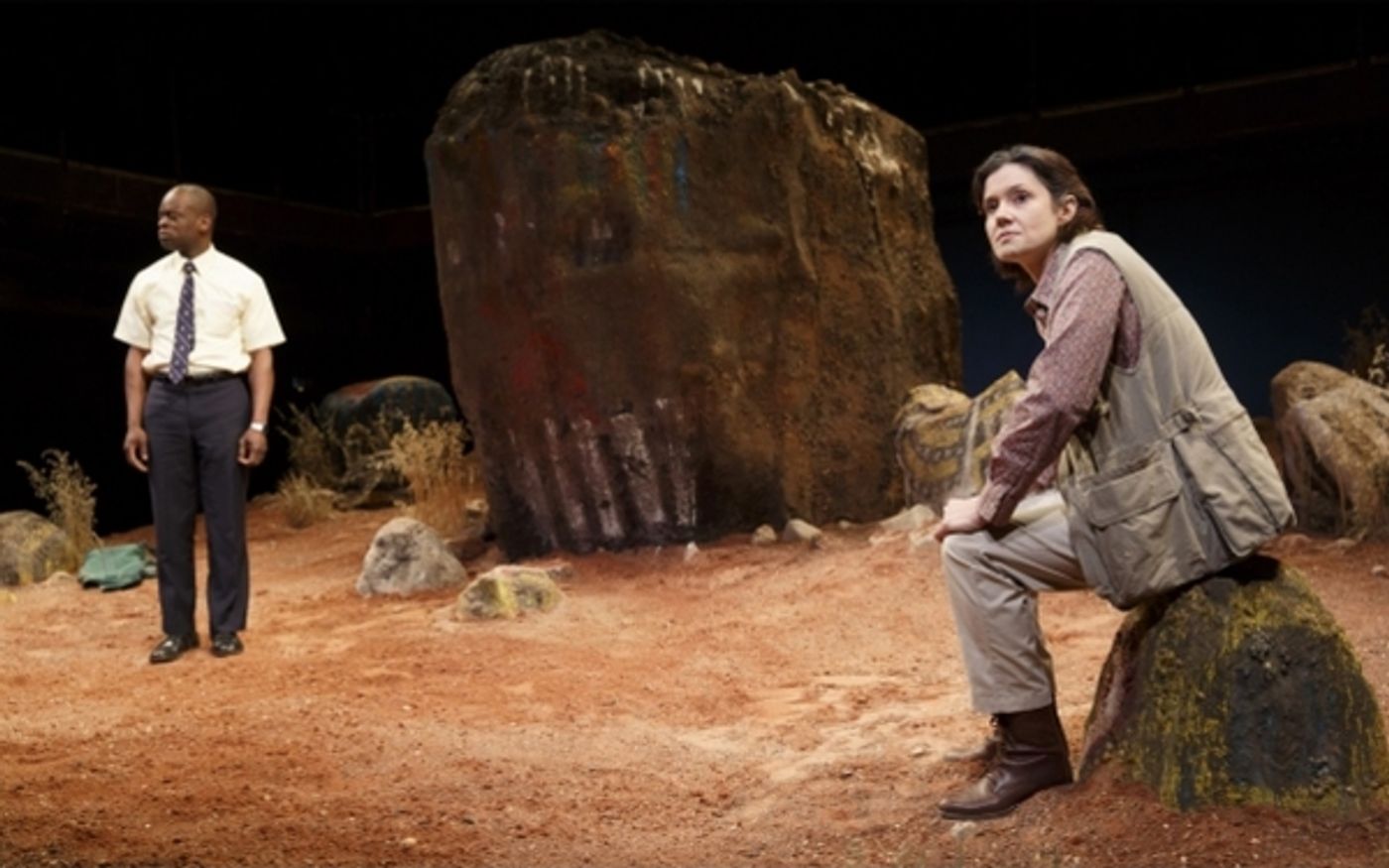 Photo Flash: First Look at World Premiere of THE PAINTED ROCKS AT REVOLVER CREEK at Signature Theatre  Image