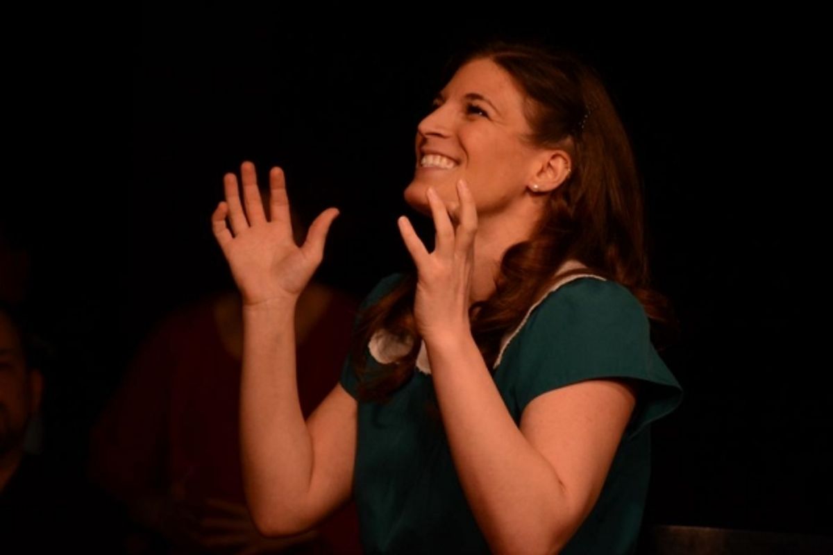 Kristen Gehling performing a monologue from 28 Marchant Avenue, as Rosemary Kennedy. at 