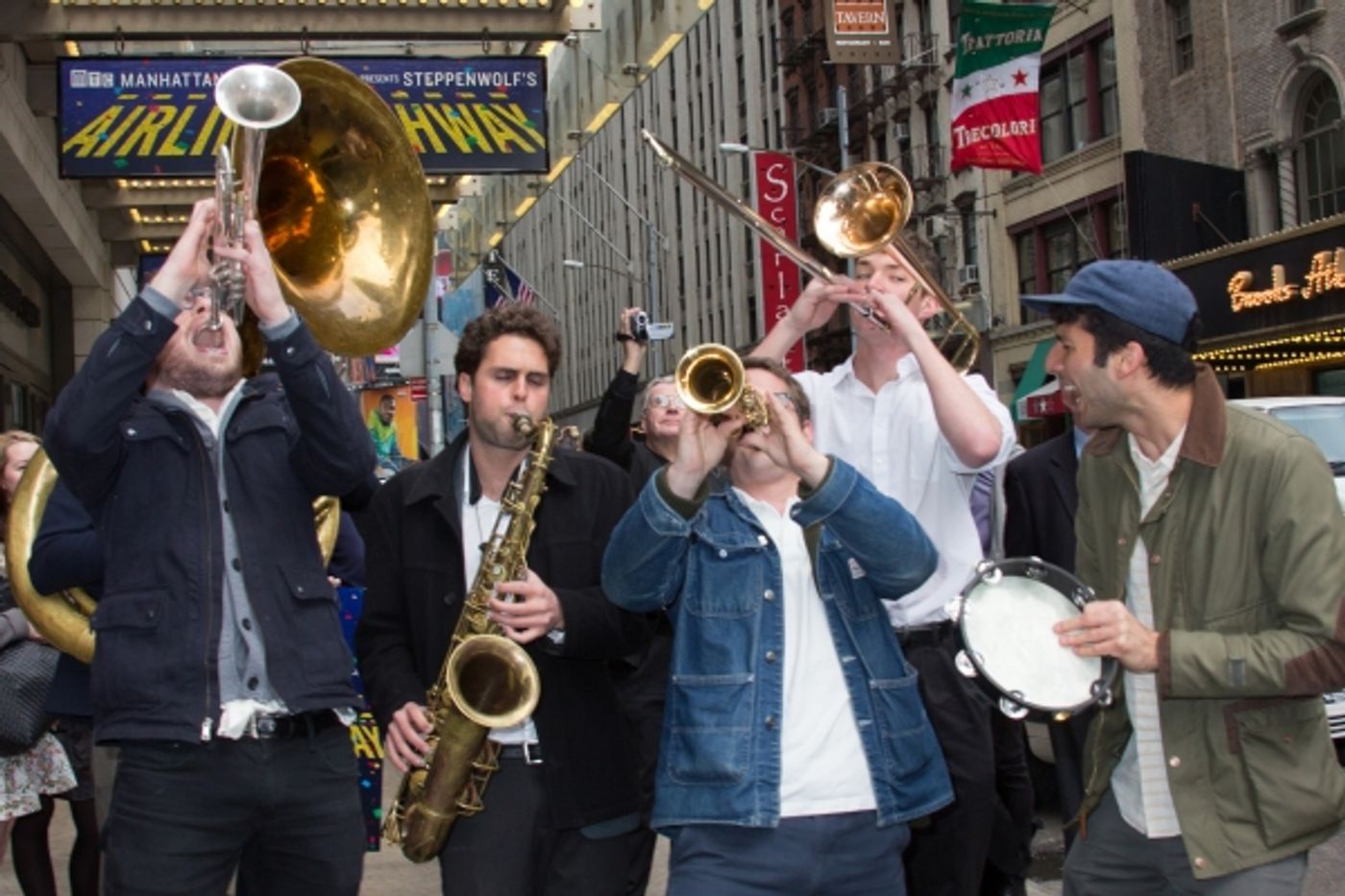 Photo Coverage: AIRLINE HIGHWAY Cast Parades to the Samuel J. Friedman Theatre  Image