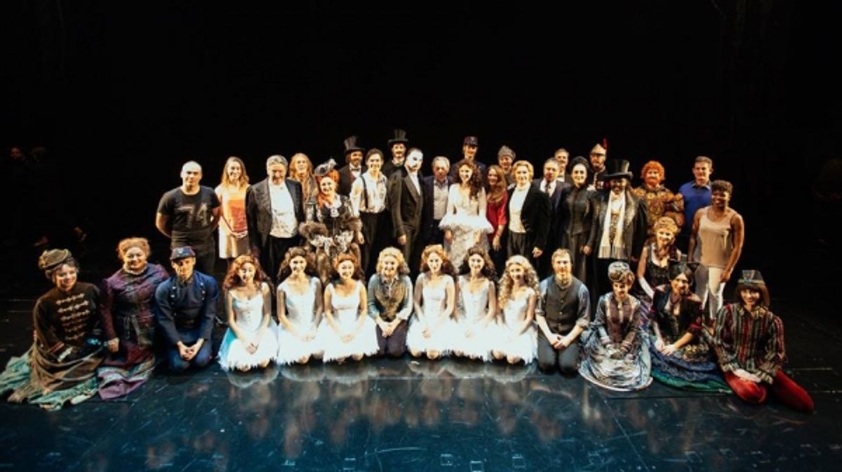 Andrew Lloyd Webber with Cast at 