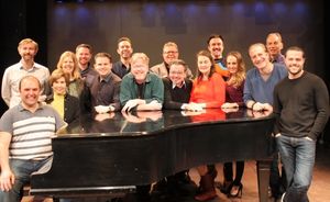 The Company (Left to Right): Matt Perri, David Carpenter, Riki Kane Larimer, Sue Gilad, John Pinckard , Robert Creighton, Jeremy Benton, Christopher McGovern, James Morgan, Bill Castellino, Danette Holden, Josh Walden, Ellen Zolezzi, Bruce Sabath, Andrew @ BroadwayWorld The Company (Left to Right): Matt Perri, David Carpenter, Riki Kane Larimer, Sue Gila Photo
