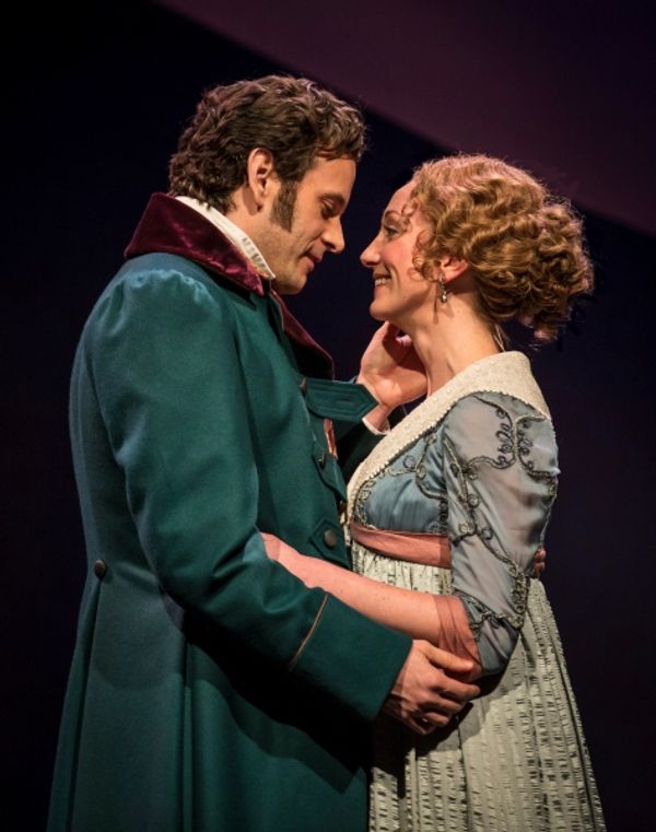 Edward Ferrars (Wayne Wilcox) embracesÂ Elinor Dashwood (Sharon Rietkerk)  Photo