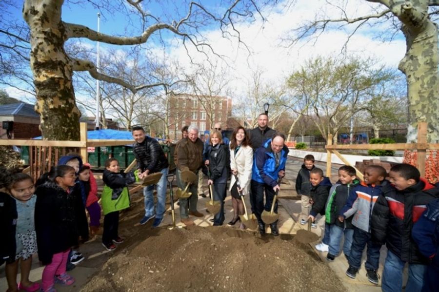 Photo Flash: Construction Begins on Garden-Themed Playground in Evergreen Park Image