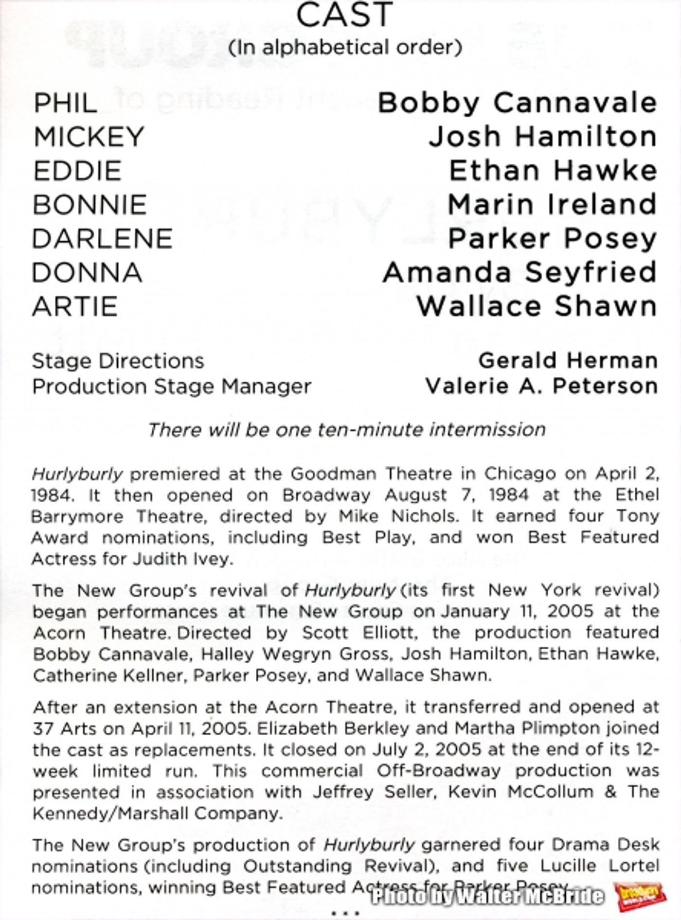 Photo Coverage: Bobby Cannavale, Ethan Hawke, Amanda Seyfried & More Take Part in HURLYBURLY Benefit Reading  Image