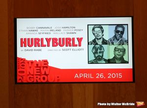 The One-Night-Only Reading of ''Hurlyburly'' to benefit The New Group at Alice Griffi Photo