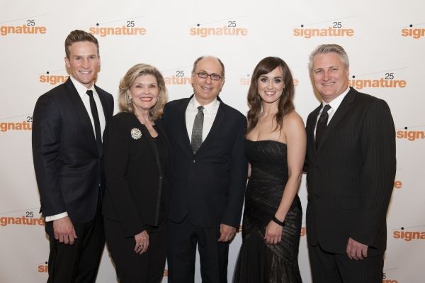 Claybourne Elder, Debra Monk, James Lapine, Brynn O'Malley, and Signature Theatre Art Photo