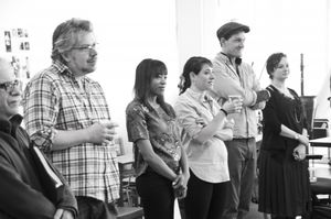 Dave Malloy, Nikki M. James, Rachel Chavkin and Gabriel Ebert Photo