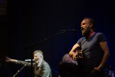 Original THE LAST SHIP Broadway cast member Jimmy Nail and Sting Photo