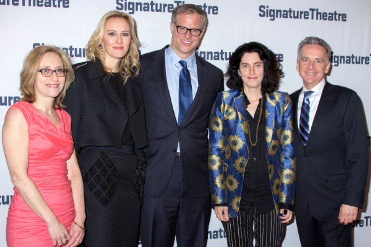 Erika Mallin, Amy Griffin, John Griffin, Tina Landau, James Houghton at 