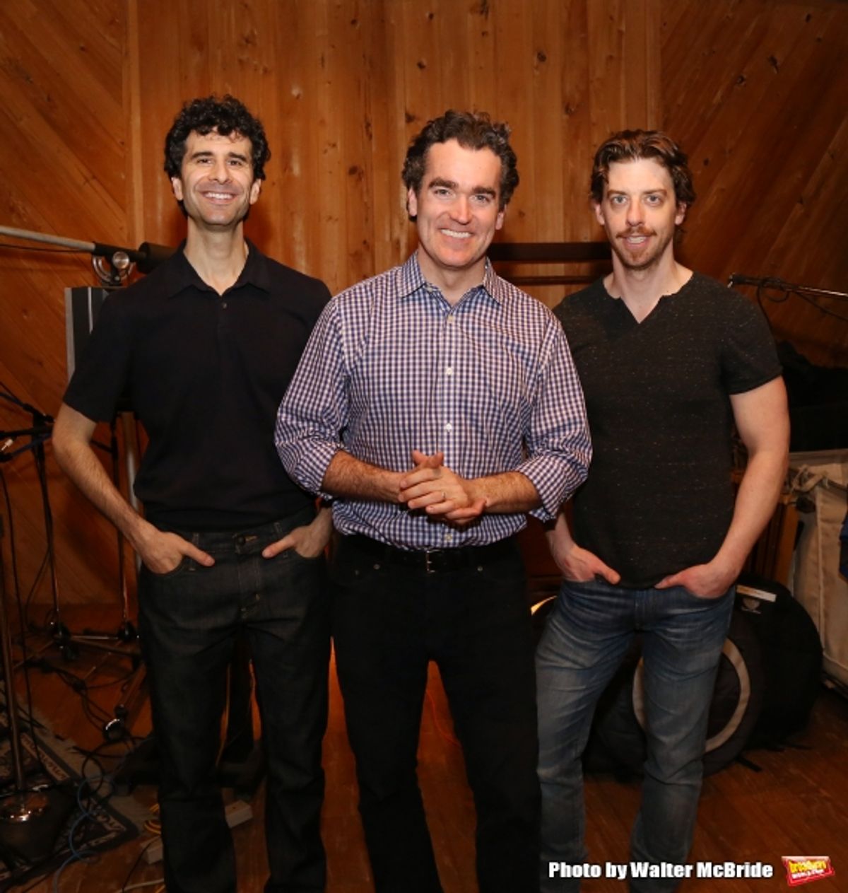 John Cariani, Brian d''Arcy James and Christian Borle  at 