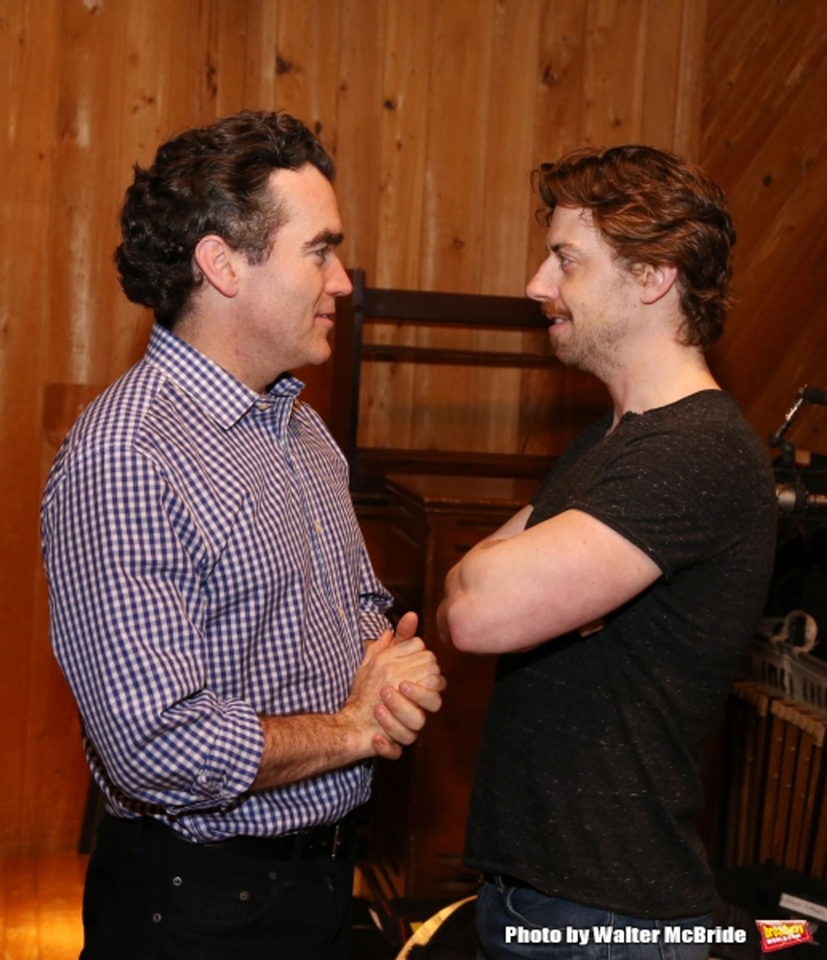 Brian d''Arcy James and Christian Borle at 