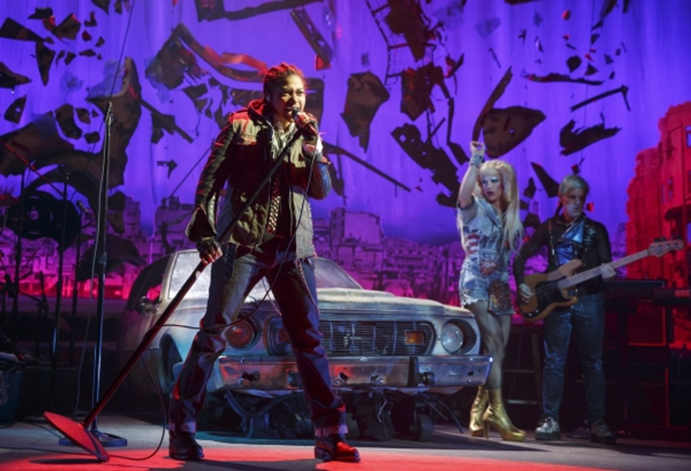 Photo Flash: A Fabulous First Look at Darren Criss and Rebecca Naomi Jones in HEDWIG on Broadway!  Image