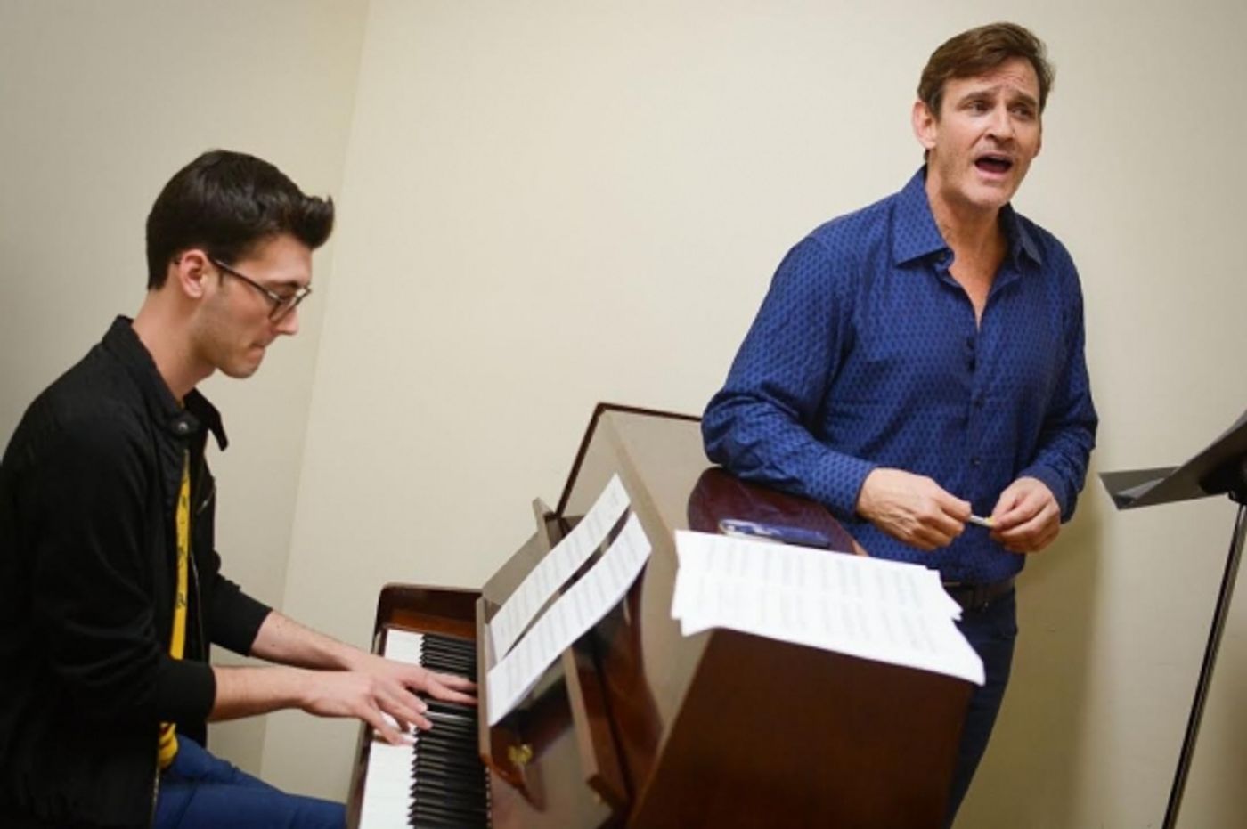 Photo Flash: Inside Rehearsal for DUETS with The Write Teacher(s) at 54 Below  Image