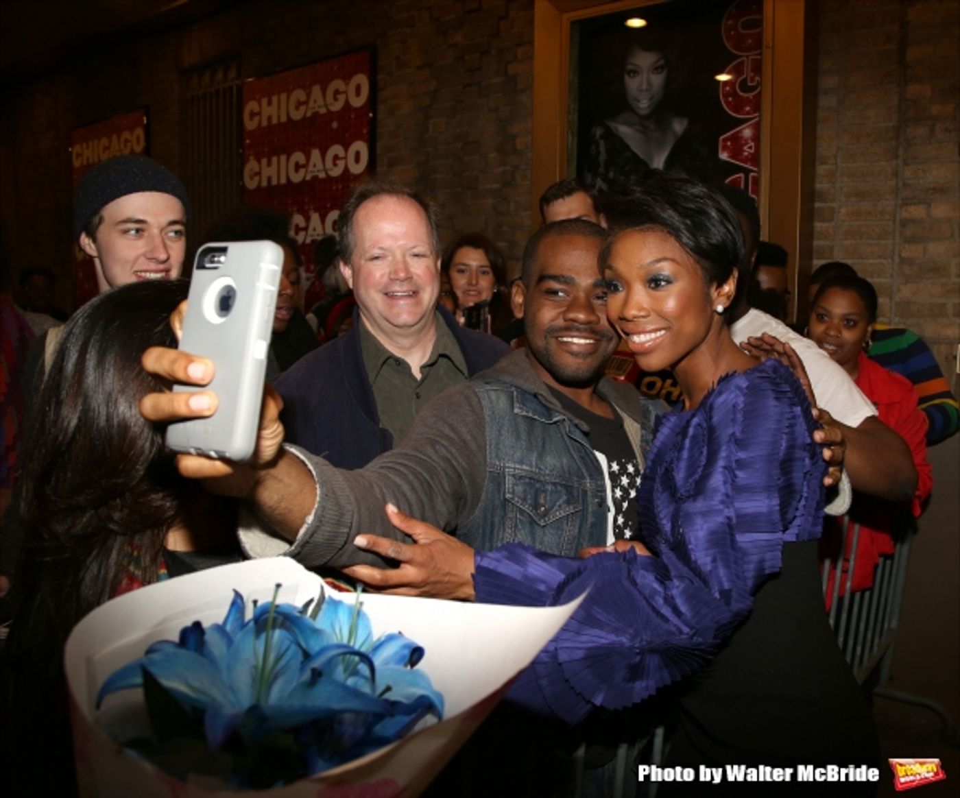 Photo Coverage: Broadway's Newest Murderess, Brandy Norwood, Greets Fans Backstage at CHICAGO! Image
