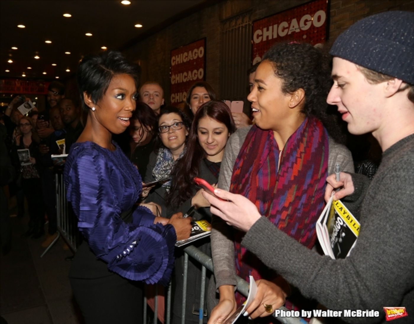 Photo Coverage: Broadway's Newest Murderess, Brandy Norwood, Greets Fans Backstage at CHICAGO! Image