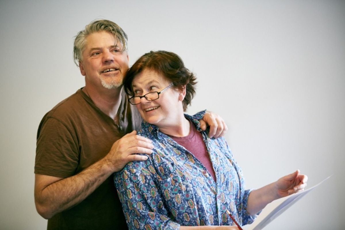 Mark Little (Alf) and Fiona Press (Mum/Dot) at 