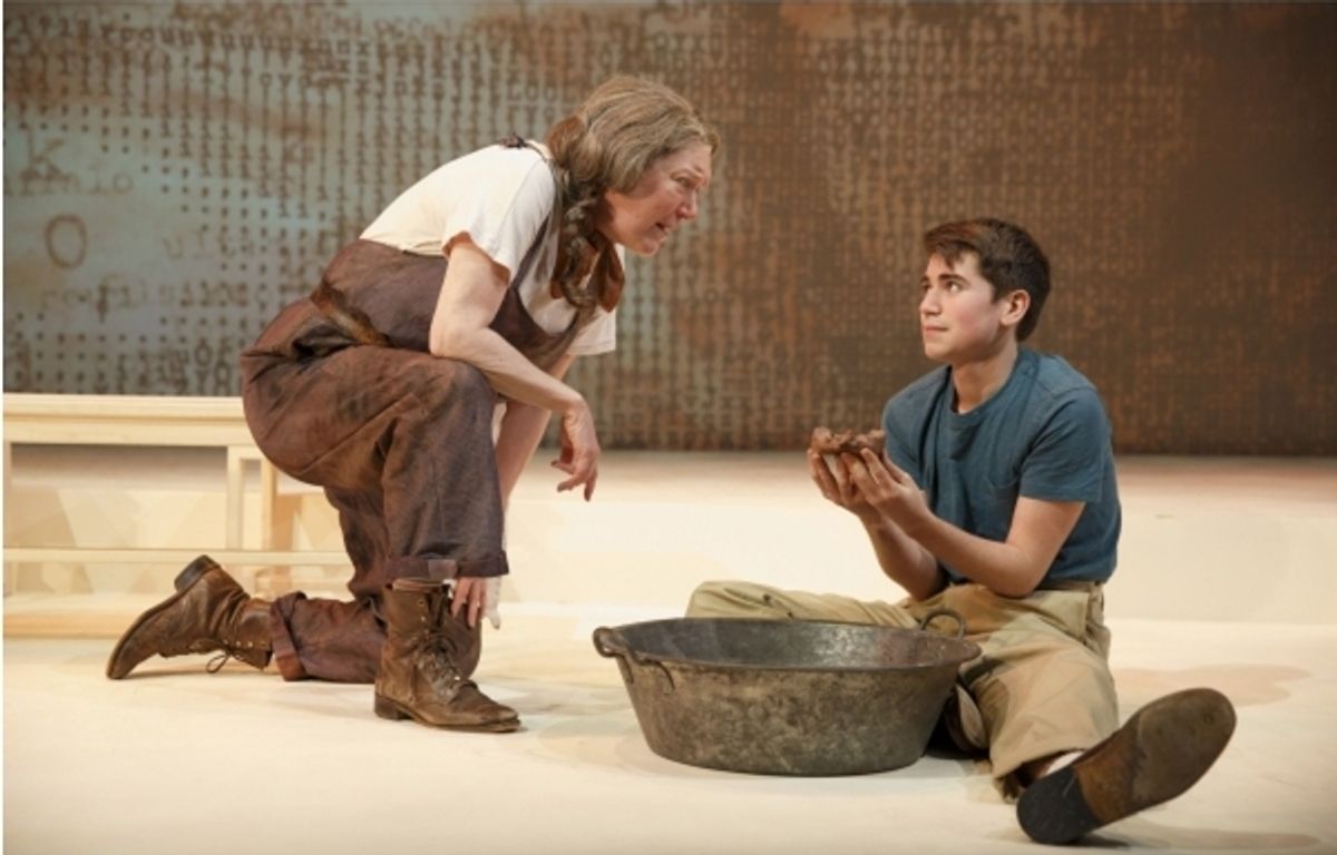 Noah Galvin, Kristine Nielsen at 