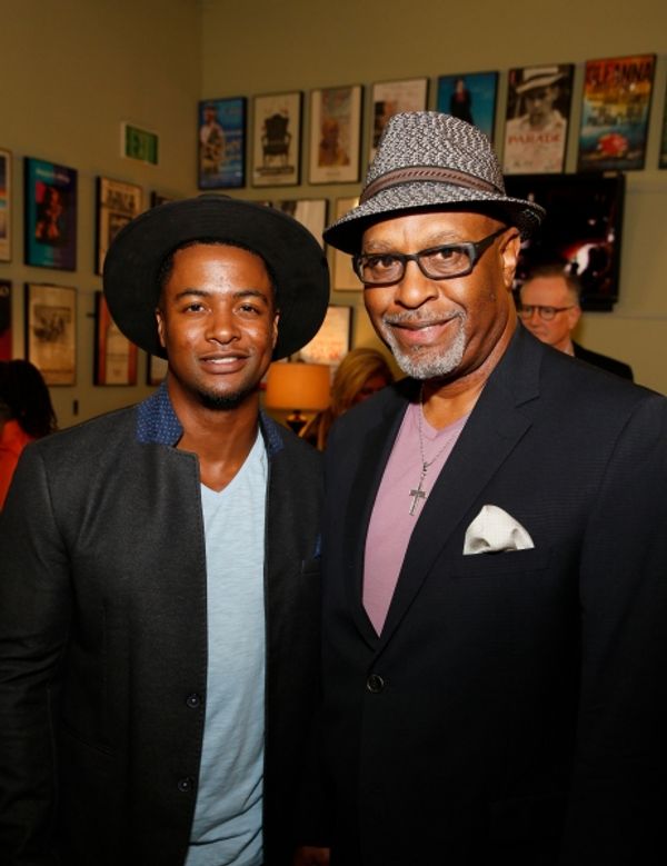Cast member Kamal Angelo Bolden and actor James Pickens Jr. Photo