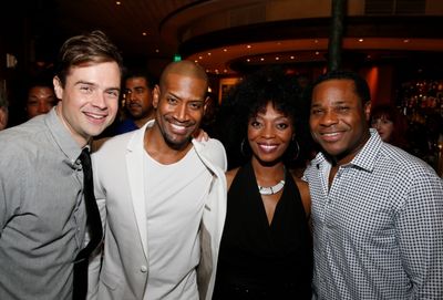 Cast members Mark Jude Sullivan, Bryan Terrell Clark, Shanesia Davis and actor Malcol Photo