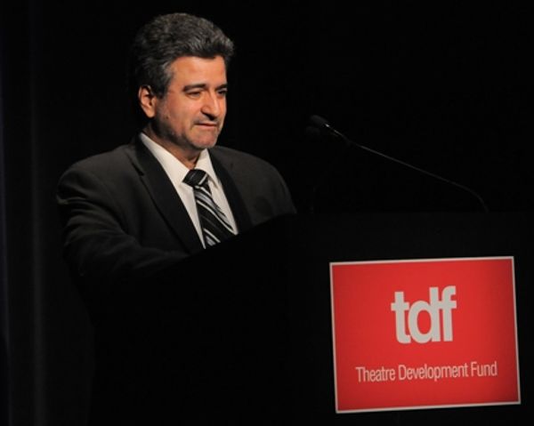 Artisan Awardee Gino Bifulco of T.O. Dey Shoes accepts his award Photo